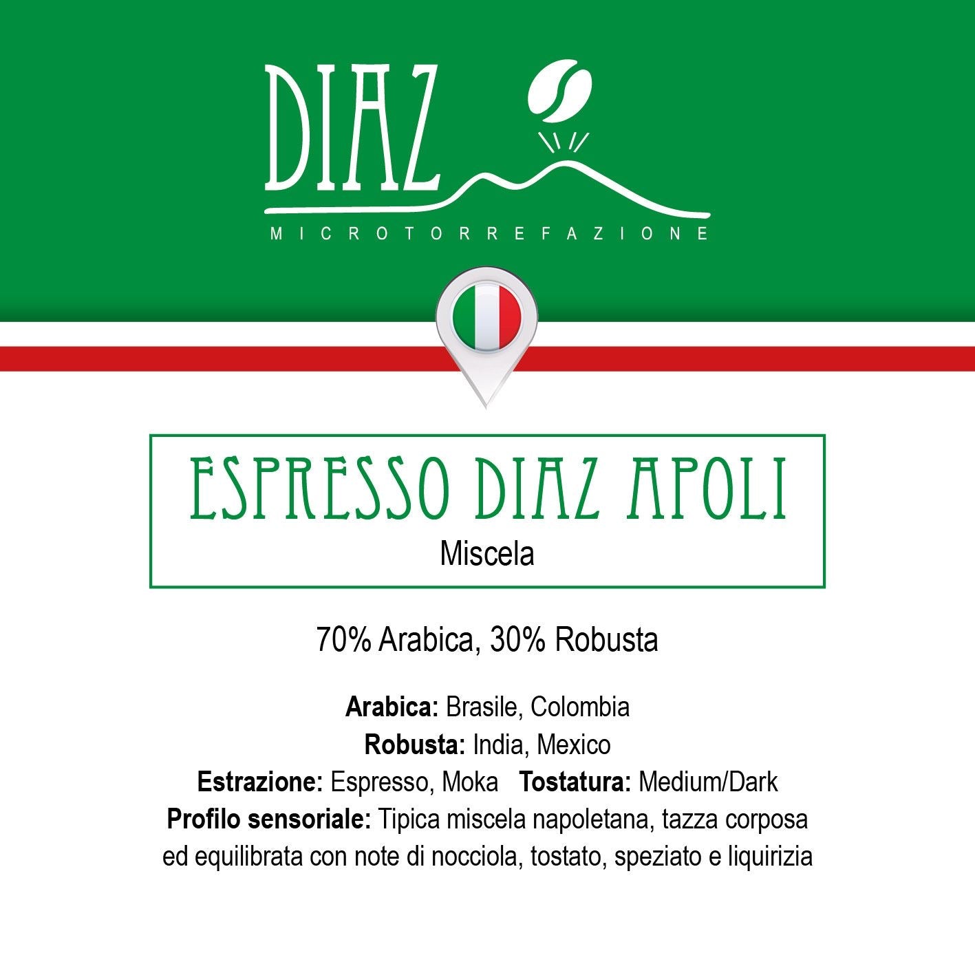 Miscela Espresso Diaz Napoli 250gr